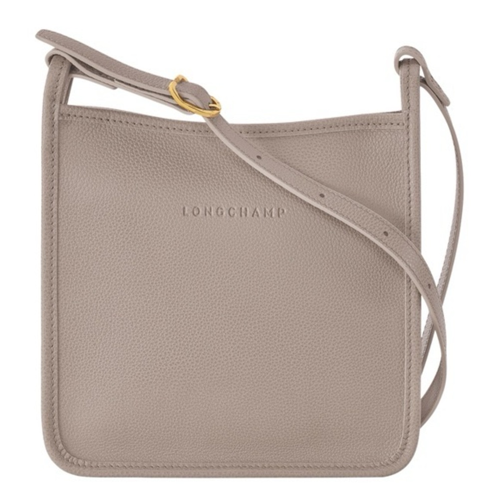 Longchamp
Le Foulonné Taupe Small Zip Leather Crossbody
